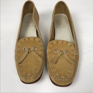 Cole Haan Camel Suede Loafers 8.5 AA Narrow